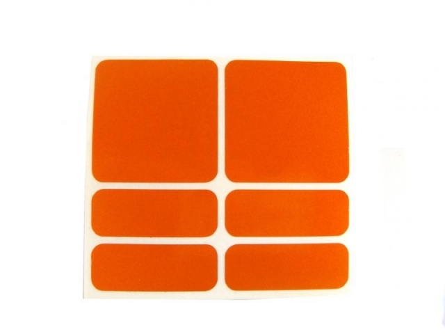 samolepky reflexnÃ­ ShamanRacing set 6ks oranÅ¾ovÃ©