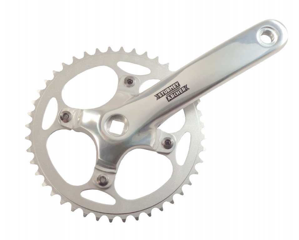 kliky Sturmey-Archer FCS750 1x 44z 170mm stÅ™Ã­brnÃ© bez krytu