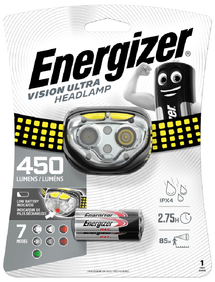 Energizer Headlight Vision Ultra 450lm 3AAA