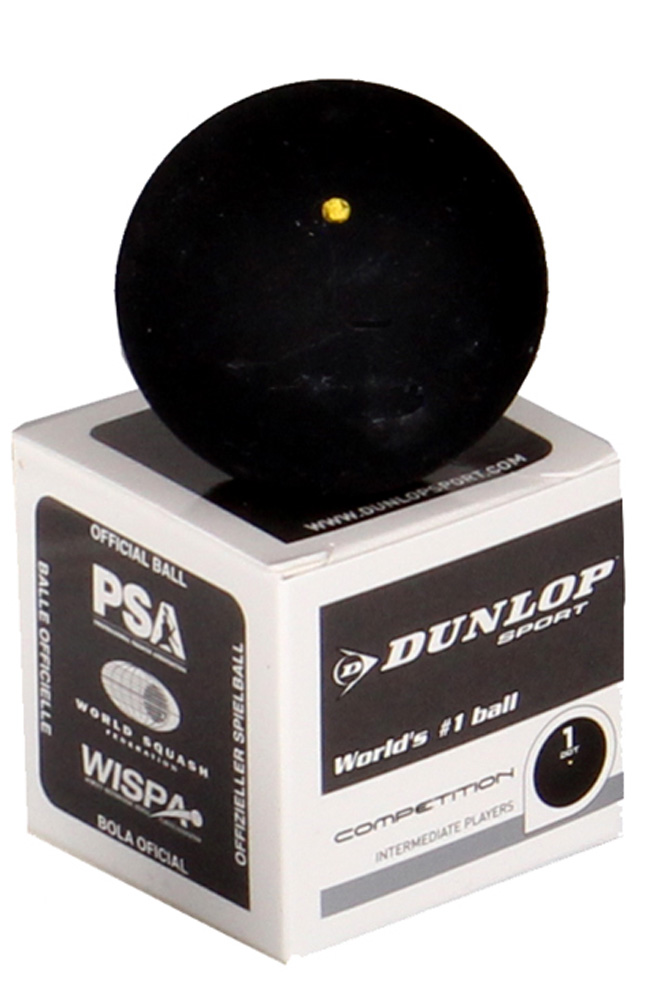Squashový míček Dunlop COMPETITION - žlutá
