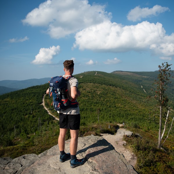 Turistický batoh NILS Camp NC1993 Northlake 30L + 10L modrý 3