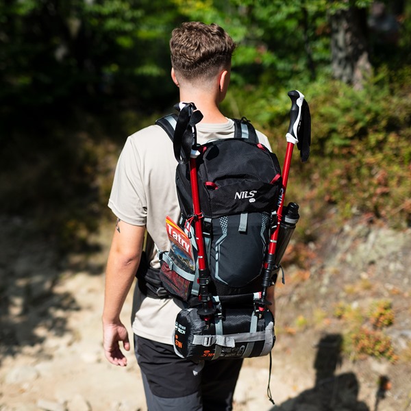 Turistický batoh NILS Camp NC1993 Northlake 30L + 10L černý 12