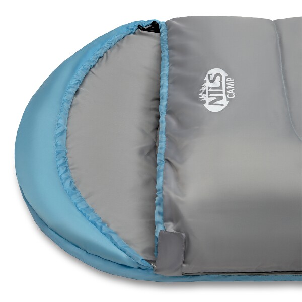 Spací pytel NILS Camp NC2008, šedý/mentolový 4
