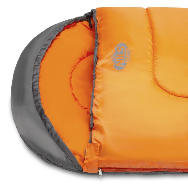 Prodloužený spací pytel NILS Camp NC2008 šedý/oranžový 4