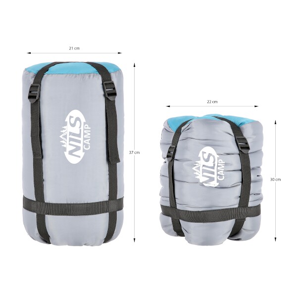 Spací pytel NILS Camp NC2008 šedý/zelený 9