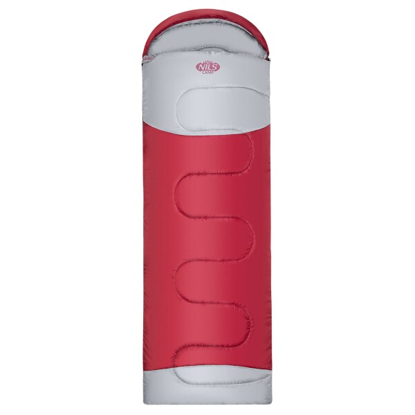 Prodloužený spací pytel NILS Camp NC2008 bordó/šedý 2