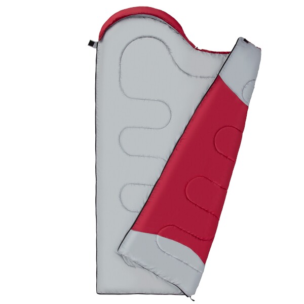 Prodloužený spací pytel NILS Camp NC2008 bordó/šedý 3