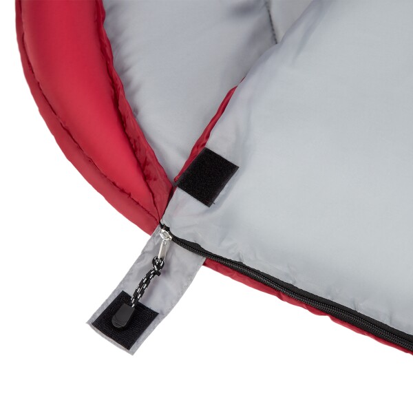 Prodloužený spací pytel NILS Camp NC2008 bordó/šedý 6