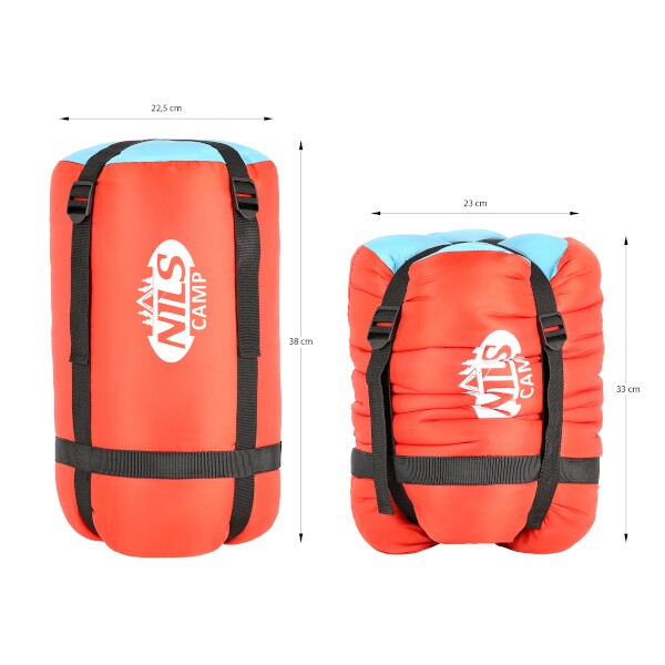 Spací pytel NILS Camp NC2012 červený/modrý 9