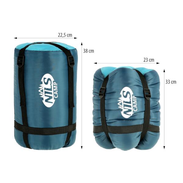 Spací pytel NILS Camp NC2012 šedý/modrý 9