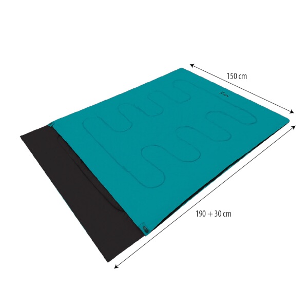 Dvouosobový spací pytel NILS Camp NC2001 modrý 9