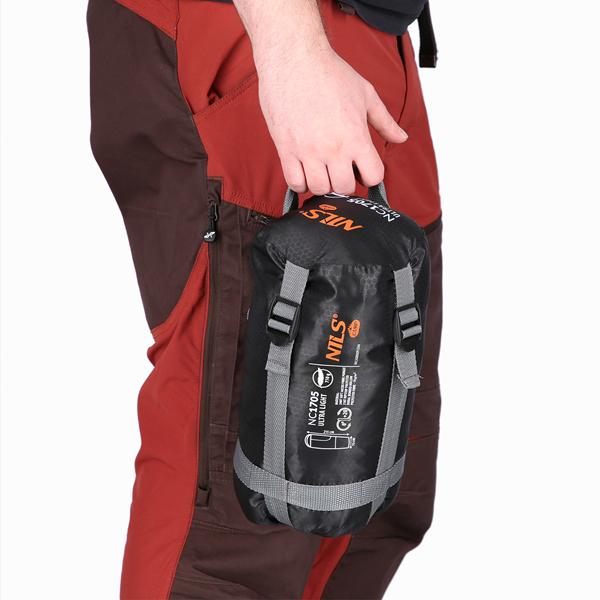 Spací pytel NILS Camp NC1705 Ultralight černý/oranžový 12