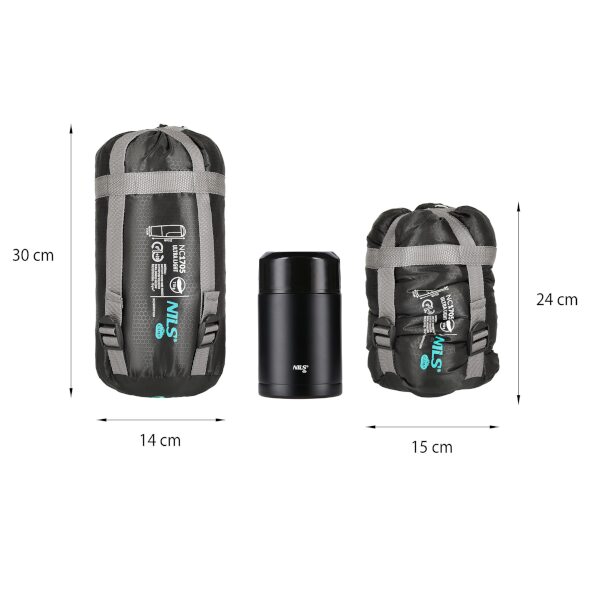 Spací pytel NILS Camp NC1705 Ultralight černý/mátový 8