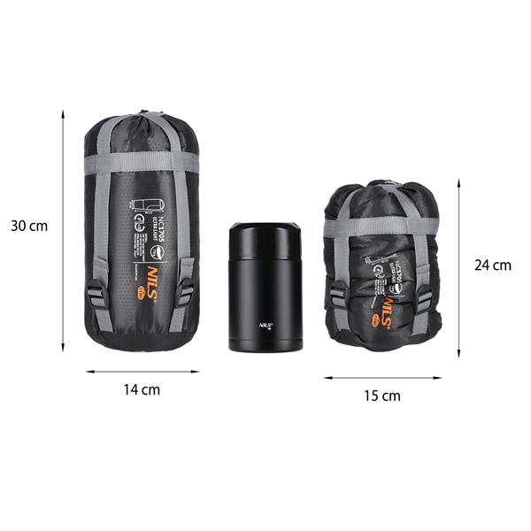 Spací pytel NILS Camp NC1705 Ultralight černý/oranžový 10