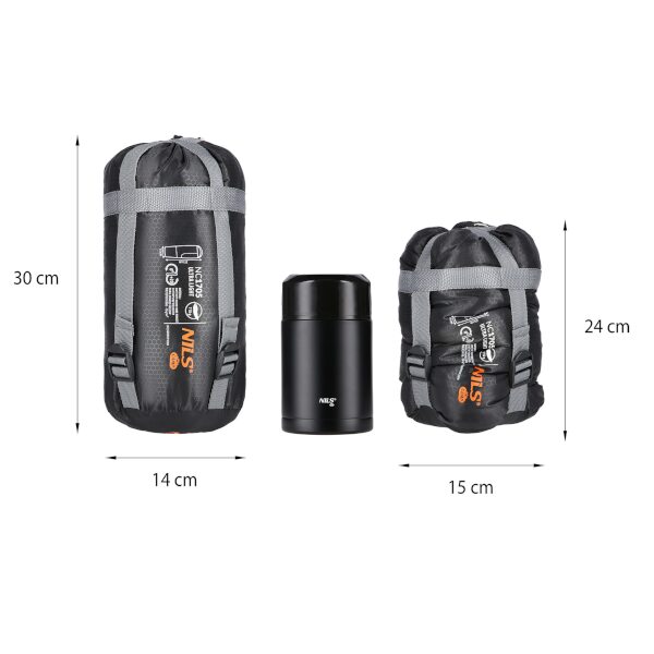 Spací pytel NILS Camp NC1705 Ultralight černý/oranžový 8