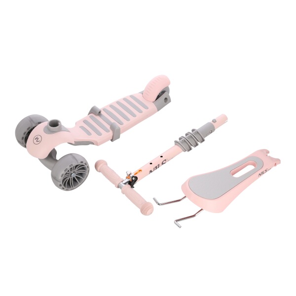 Dětská koloběžka NILS Fun HLB808 2v1 růžová 5