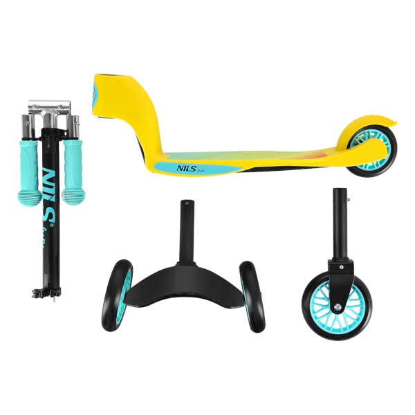 Dětská koloběžka NILS Fun HLB202 2v1 zelená 5