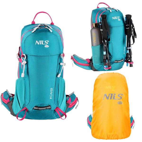 Turistický batoh NILS Camp NC1950 Caver tyrkysový 18L 2
