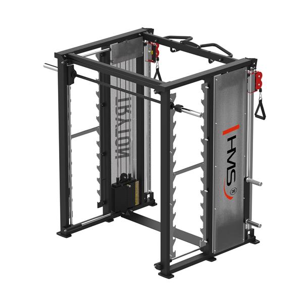 Profesionální posilovací stroj HMS TRYTON - 3D multipress a protisměrné kladky se závažím 9