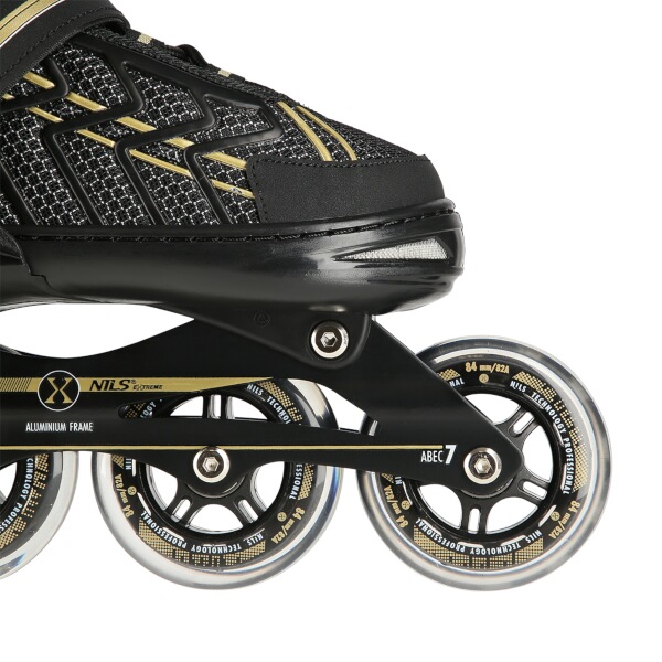 Kolečkové brusle NILS Extreme NA1128 černo-zlaté 5