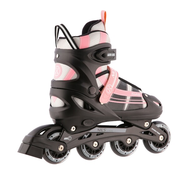 Brusle NILS Extreme NH18366A 2v1 černo-růžové 3