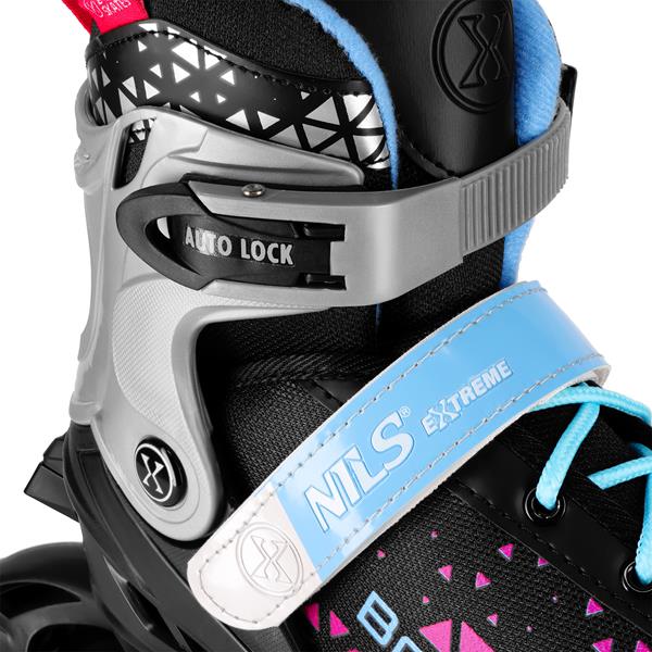 Kolečkové brusle NILS Extreme NH18190A 4v1 Brave růžové 7