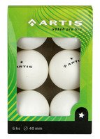 Míčky na stolní tenis ARTIS 1* - 6 ks