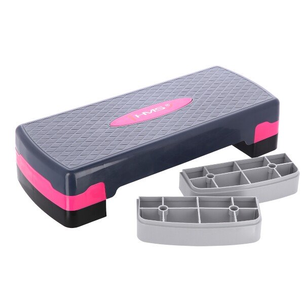 Step na aerobik HMS AS002 růžovo-šedý 6