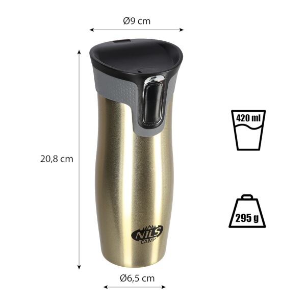 Termohrnek NILS Camp NCC03 zlatý 9