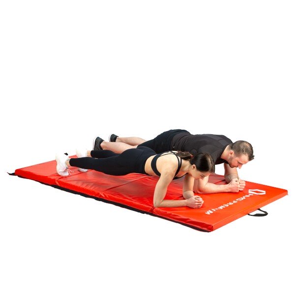 Skládací žíněnka HMS Premium MGS01 červená 8