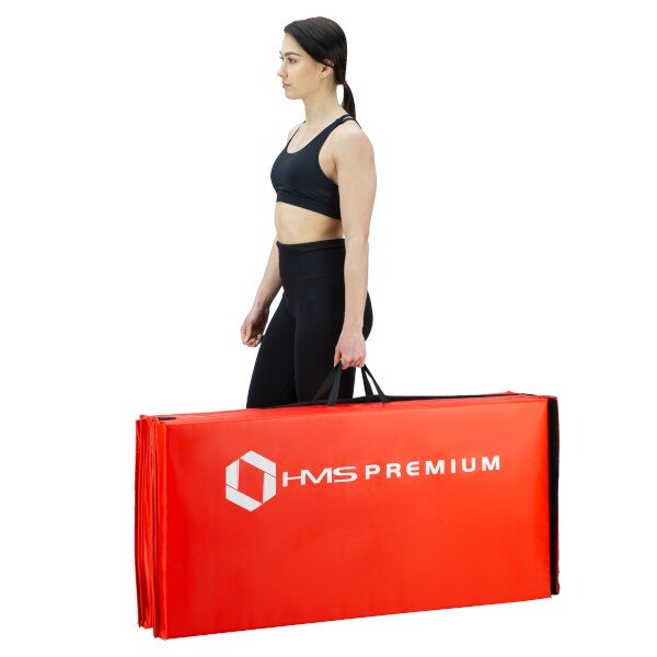 Skládací žíněnka HMS Premium MGS01 červená 9