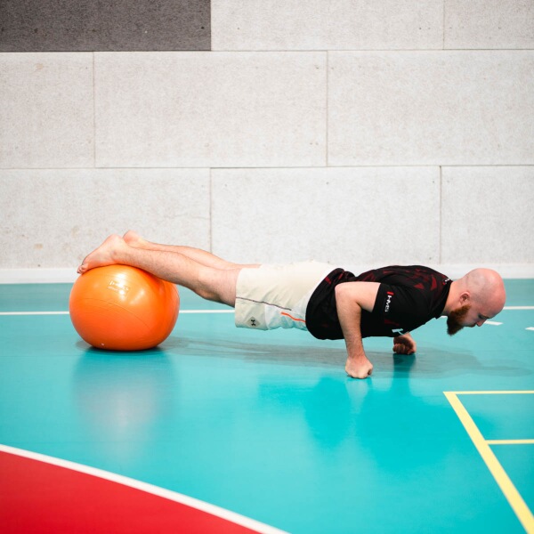 Gymnastický míč HMS YB02N 55 cm oranžový 6