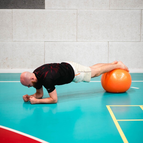 Gymnastický míč HMS YB02N 55 cm oranžový 7