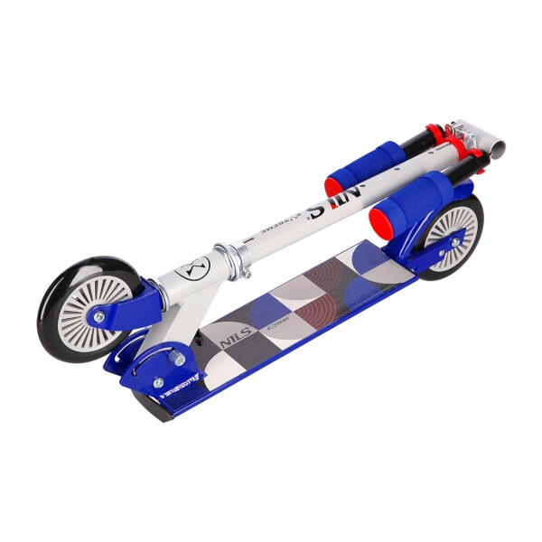 Skládací koloběžka NILS Extreme HD026 šedo-modrá 2