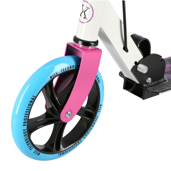 Koloběžka NILS Extreme HM0107 bílo-růžová 4