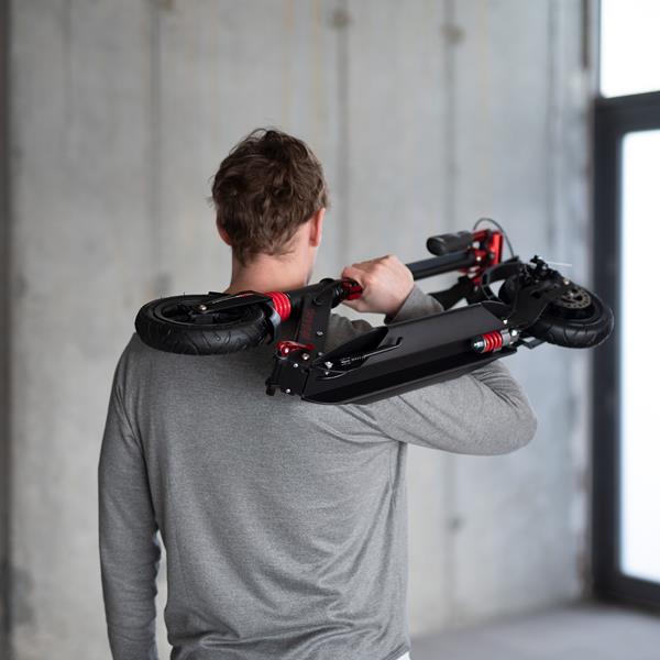 Skládací koloběžka NILS Extreme HM209T černá-červená 14