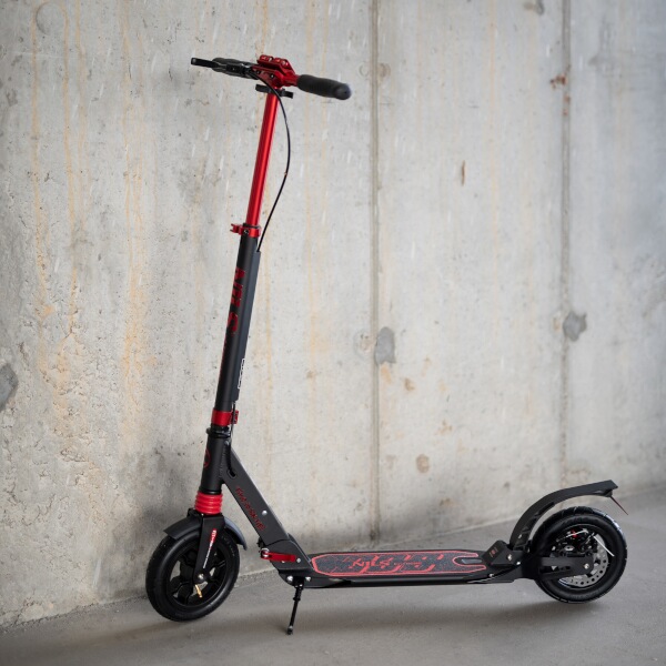 Skládací koloběžka NILS Extreme HM209T černá-červená 9