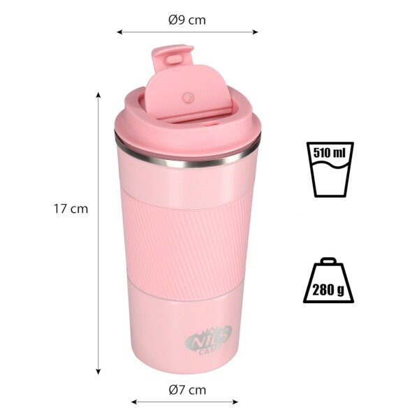 Termohrnek NILS Camp NCC09 růžový 9