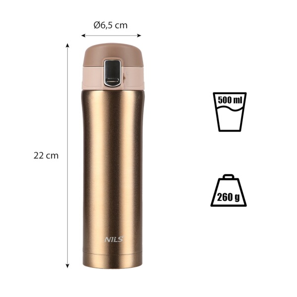Termoska NILS Camp NCB10 zlatá 8