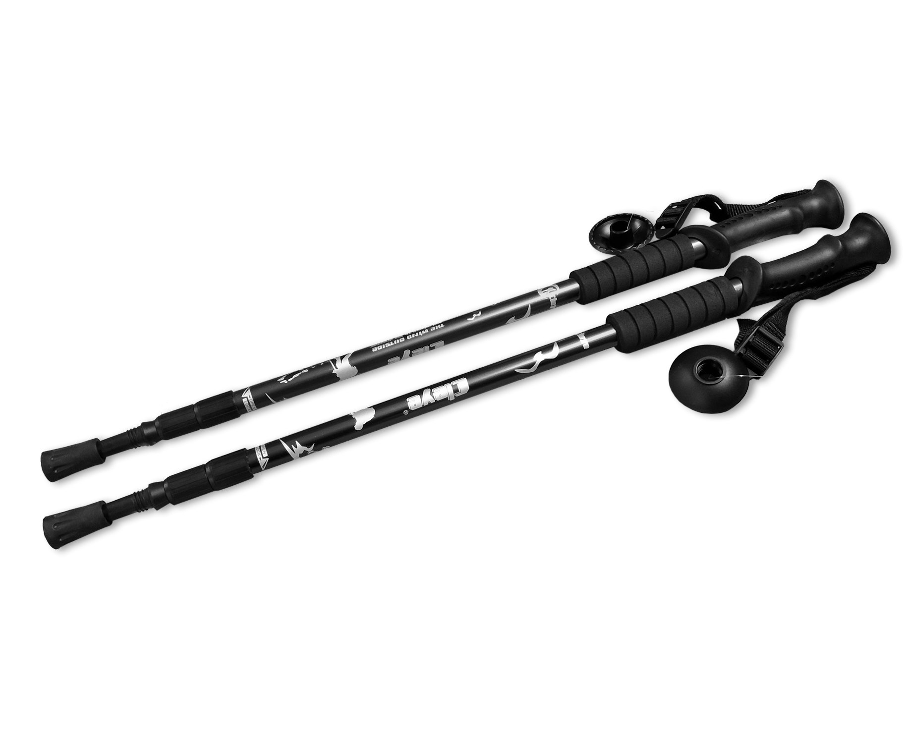 Trekové teleskopické hole NORDIC 65-135 cm černé