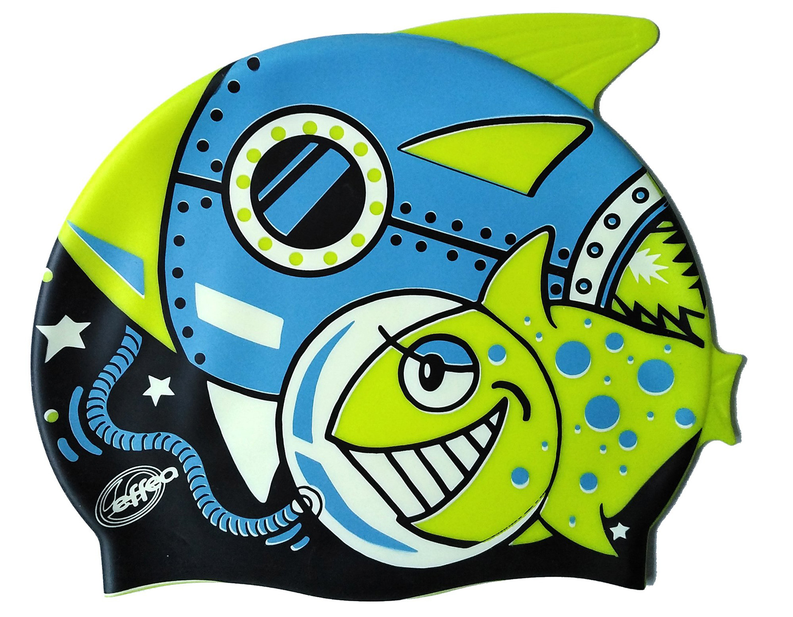 Plavecká čepice Rybka tyrkysová