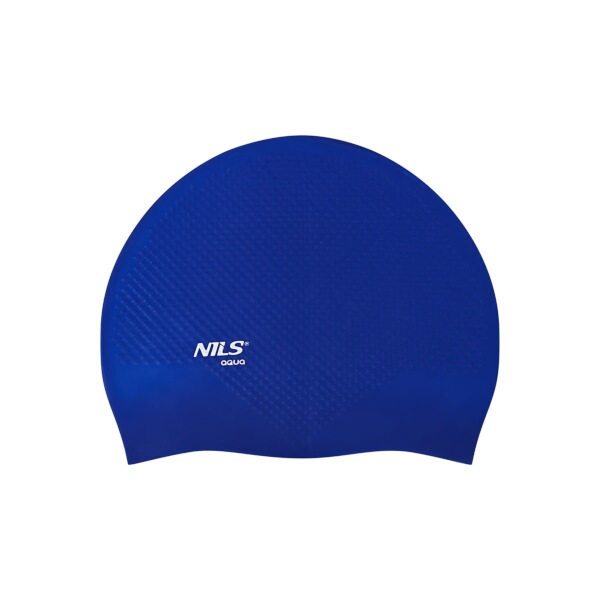 Silikonová čepice NILS Aqua NQC Dots tmavěmodrá 2