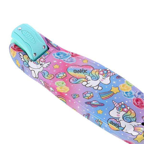 Dětská tříkolová koloběžka NILS Fun HLB15A mint s LED 9