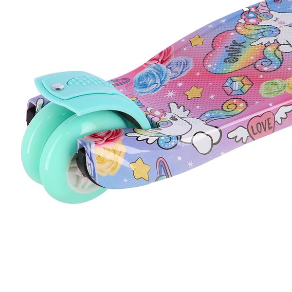 Dětská tříkolová koloběžka NILS Fun HLB15A mint s LED 10