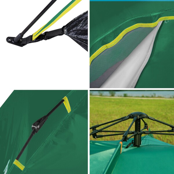Automatický stan NILS Camp NC7819 2v1 zelený 7