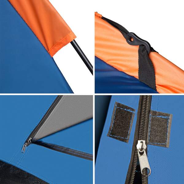 Turistický stan NILS Camp NC6010 Hiker modrý 7