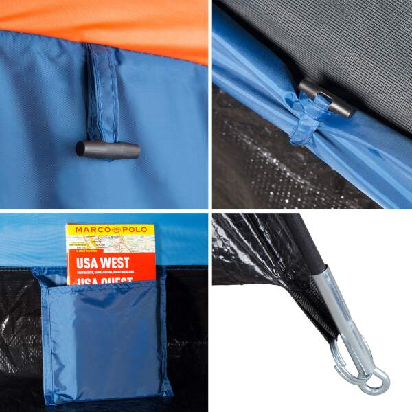 Turistický stan NILS Camp NC6010 Hiker modrý 8