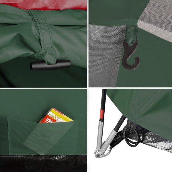 Turistický stan NILS Camp NC6013 Rocker zelený 6