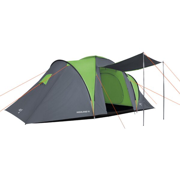 Rodinný stan NILS Camp NC6431 Highland IV zelený/šedý 3