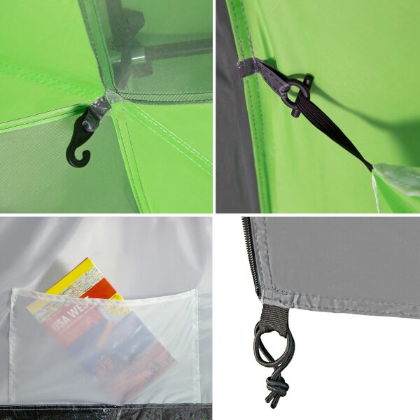 Rodinný stan NILS Camp NC6431 Highland IV zelený/šedý 6